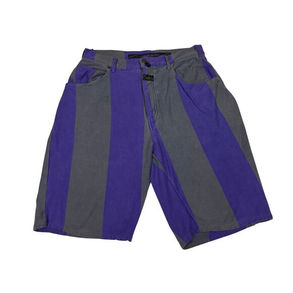 Vintage Marithe Francois Girbaud Striped Shorts Men's 32 10.5" 90s - Picture 1 of 13